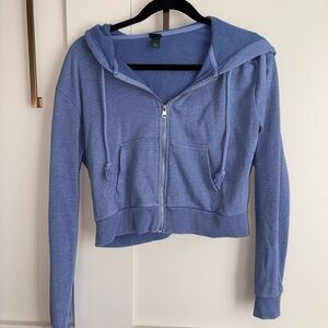 Blue Women's Zip-Up Hoodie